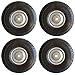 Produktbild Bollerwagen-Set 4 PU Räder, 260 mm für Achse 16 mm Sackkarre Bollerwagen Vollgummi 100% pannensicher mit KUGEL-Lager