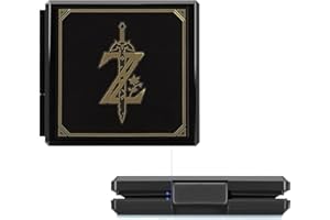 KAKBRT Boite de Rangement pour Cartes de Jeux Nintendo Switch,Etui pour Carte de Jeux Nintendo Switch,Étui de Rangement Compatible avec Switch Lite (Zelda/Black)