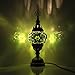 Price comparison product image Mosaic Lamp - Handmade Turkish Mosaic Table Lamp with Moroccan Mosaic Lantern , Bronze Base, Unique Table Lamp N1 for your Room Decoration by TK Bazaar (Azurite)