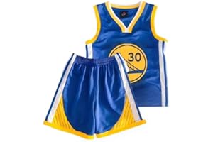 FASIOHDIO Camiset Baloncesto Niños Conjunto Baloncesto Niños Trajes de Baloncesto Niño Pantalones Cortos Baloncesto para Niños y Camiseta Tirantes Equipación Baloncesto Niño