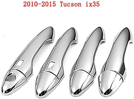 Light Weight Mirror Chrome Side Door Handle Covers Trims With Smart Keyless Entry Cutout