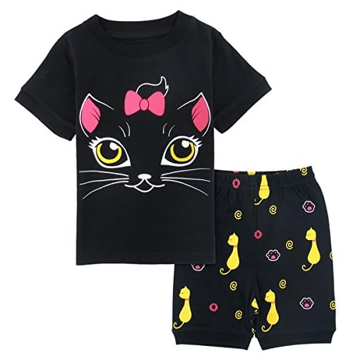 Mombebe-Bambina-Unicorno-Pigiama-Corto-Ragazze-Estate-Pajamas-Set