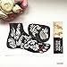 HENNA TATTOO STENCILS for FEET No. 409 - 2 Large Sheet Indian Mehndi Stencills, one for each foot , single use - suitable for Henna Tattoo Glitter Tattoo and Airbrush Tattoo S409