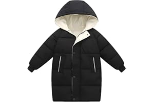 amropi Bambini Ragazze Cappotto con Cappuccio Imbottiti Inverno Parka Giacca per 2-10 Anni