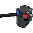 Motorcycle Switch Cluster Light Horn Kill Switch Headlight Headlamp High Low Switchgear | Motocross Enduro Supermoto for 22mm 7/8 inch Handlebars | Fits KTM, Husqvarna and Husaberg Models Black