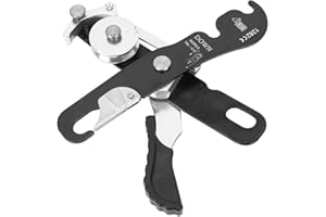 YOSOO HEALTH GEAR Mousqueton d'escalade, descendeur Auto-freinant de Pince de Serrage de Corde pour Les Commandes manuelles d'équipement de Sauvetage de Corde, de 150KG