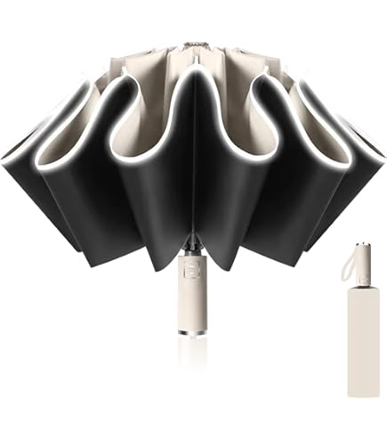 Parapluie Pliant Automatique Pierre Cardin Safari - Beige Neuf Avec Étiquettes