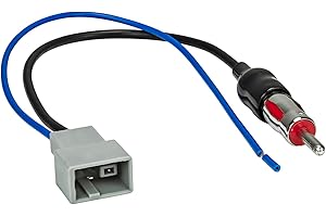 tomzz Audio 1517-001 Adaptateur d'antenne GT13 DIN Compatible avec Honda Civic Fit Jazz Pilot Nissan Navara Qashqai Juke Suzuki Swift SX-4 Kizashi Grand Vitara Mazda 3 5 6
