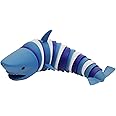 ZHIHUI Fidget Shark Sensory Toys, Articulated Fingers 3D Slug Fidget Toy, Flexible Decompression Shark for Relaxing, Anxiety Stress Reliever Office Desk Toy, Gift for Kids and Adult