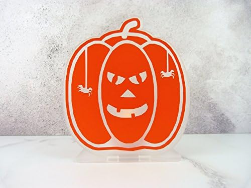Halloween pumpkin LED T-light holder