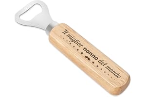 CDIXLMUZ Regali di Natale Nonno Regalo Apribottiglie in Legno per Compleanno Natalizio Regali Cavatappi per Grazie Nonno Festa Del Papà Festa dei Nonni Regalo Utile Divertenti Originale Uomo da Nipoti Nipote