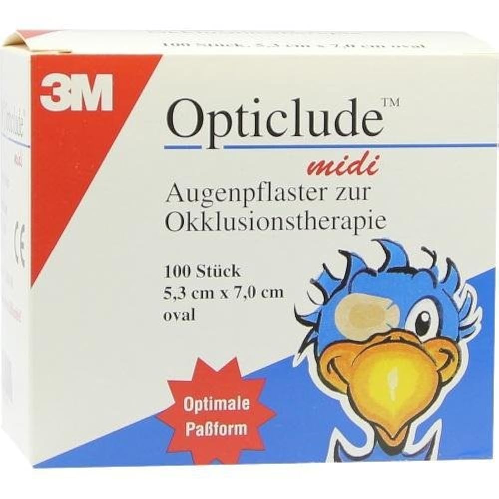 OPTICLUDE 3M midi 5, 3x7cm 1538/100, 100 St