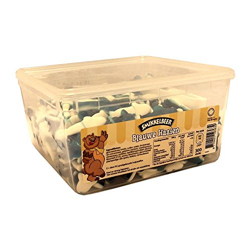 Smikkelbeer Blauwe Haaien 300 Stck. Box (blaue Fruchtgummi Haie)