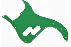 Dopro 13 Loch Präzision Bass Pickguard PB P Bass Kratzplatte für USA/Mexican FD Precision Bass Green 3-lagig