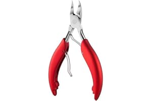 CAREOR Precision Toenail Clippers for Thick or Ingrown Toenails - Thick Nails,Chiropodist Style Toenail Nipper, Nail Clippers for Thick or Fungus Toe nails, with Soft Rubber Handle