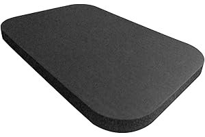 YHUS Ginocchiera rettangolare per yoga e yoga, per pilates e esercizi sul pavimento, cuscino spesso, perfetto per fitness, esercizi in palestra, piccolo tappetino da yoga