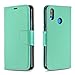 Produktbild Bear Village® Huawei Nova 3I Hülle, Hochwertige Magnetischen Brieftasche Leder Hülle Tasche mit Handschlaufe und Kartenfach für Huawei Nova 3I, Grün