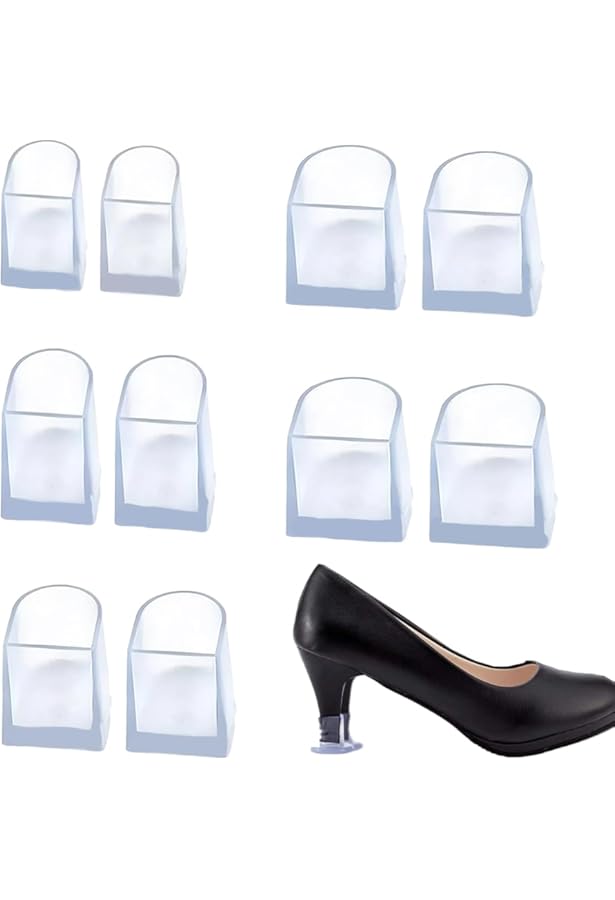 Salvatacchi Per Tacchi WeddHuis - 5 Paia Trasparenti, Antiscivolo, Per Scarpe Con Tacco A Spillo Su Erba O Superfici Irregolari