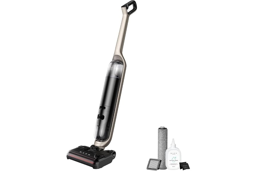 eufy MACH V1 Ultra, Kabelloser All-in-One Stabstaubsauger mit Dampfwischer, SteamWave™, Always-Clean