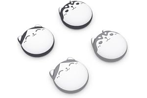 PlayVital Copri Levette Analogiche Gommini per ps5,per ps4 Joystick,Thumb Grip Caps per Xbox Series/One X S,Switch Pro Controller-Husky&Gattino-Blu&Grigio Chiaro