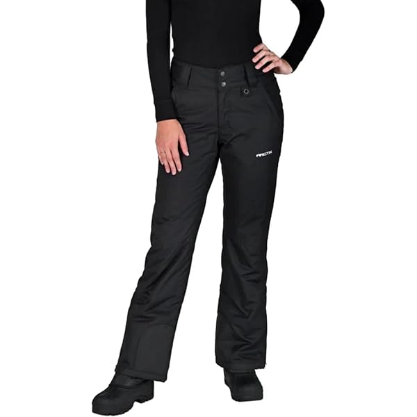 33,000ft Skibroek voor dames, met bretels, outdoorbroek, waterdicht, winddichte softshellbroek, warme gevoerde sneeuwbroek, snowboardbroek, thermische broek, wandelbroek, skibroek, donkergrijs, L