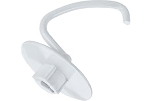 ‎MMOBIEL MMOBIEL Knethaken K45DH für KitchenAid 4.5-5 Quart Kippkopf-Standmixer Artisan & Classic Serie Aluminium Kneten von Brothakenaufsätz - Mixen Zubehör Ersatz – Nur Handwäsche