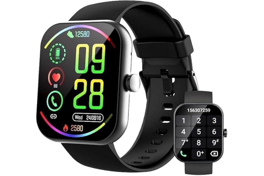 2026 Nuovo Smartwatch Uomo Donna, 1.96" Smartwatch con Effettua/Risposta Chiamate, 112+ Sportive Fitness Tracker con Sonno Contapassi Cardiofrequenzimetro, Impermeabil IP68 Smart Watch per Android/iOS