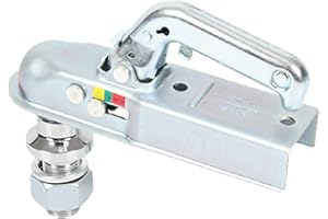 Fockety Bola de Remolque, Gancho de Remolque de Alta Resistencia, Superficie Brillante, 50 mm/1.96 pulgadas