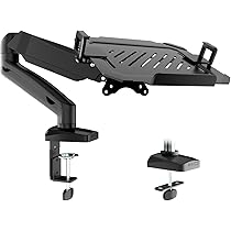 PUTORSEN Monitor Halterung 2+1 - Für 2 Bildschirme & Laptop Bis 32 Zoll