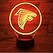 Produktbild Klsoo Atlanta Falcons Nachtlampe Schlafzimmer Usb Touch Kinder Kinder Geschenk Team Logo Led Nachtlichter