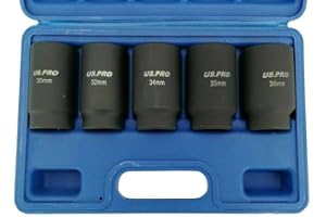 US PRO Visseuse à percussion pour arbre de transmission 12 pans 1/2" 30 32 34 35 36 mm 12 pans