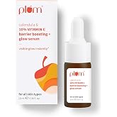 Plum 10% Vitamin C & Calendula Barrier Boosting + Glow Serum 10 ml | With 3% Niacinamide, 1% Hyaluronic acid & 1% Creamide co