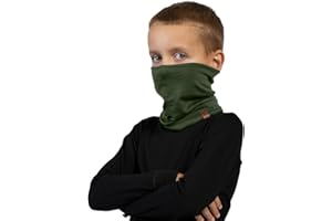 menique Kinder Merino Schlauchschal – 100% Merinowolle Loop Schal, Halstuch, Halswärmer, Kinderschal Winter, Atmungsaktiv Dünner Fleece Loop, Mädchen Jungen fur Skifahren & Outdoor