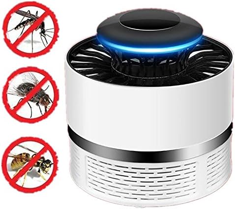 JYC Mosquito Killer Nontoxic Mosquito Portable Fly Killer Lamp/USB Anti-Mosquito Lamp Insect Fly Inhaler Catcher (White)