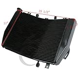 kawasaki zx636b öl Hochwärmeübertragung TengChang Motorrad Aluminium Kühler Cooler Für Kawasaki Ninja ZX6R ZX636 ZX6RR ZX600 2005 2006