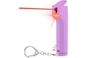 PAPASAFETY Alarma Personal con Gel UV de Marcaje, Cartucho Reemplazable, Sirena 130 dB y Luz LED - Seguridad Recargable para Mujeres, Jóvenes y Uso Nocturno