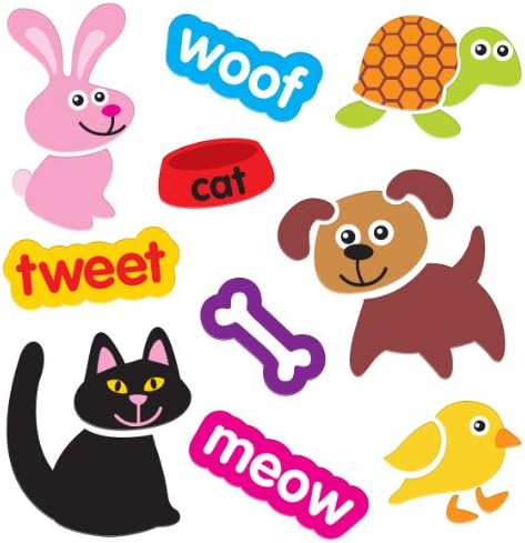 Gel Art Pets Window Decorations - Medium sized pack of 3D Printed Gels that stick to windows & mirrors etc