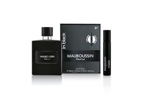 Mauboussin - Pour Lui In Black 100ml + 20ml (Travel Spray) - Eau de Parfum Homme - Senteur Boisée & Orientale