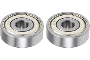 PATIKIL 6mm x 22mm x 7mm Profondo Scanalatura Sfere Cuscinetti, 2 Pezzi Alto Carbonio Acciaio Cuscinetto a Sfera a Gola Profonda per Potenza Trasmissione, 636ZZ