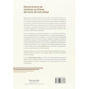 Mantenimiento de sistemas auxiliares del motor de ciclo diésel (Cp - Certificado Profesionalidad)