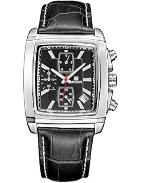 megir Herren Fashion Chronograph Sport Quarz Armbanduhr