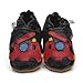 Soft Leather Baby Shoes Fire Engine 6-12 months