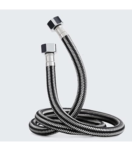 Flexibele Aansluitslang Nylon Slang 1/2 x 3/8 RVS