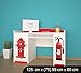 Produktbild NEU Schreibtisch Schülerschreibtisch FEUERWEHR verschiedene Modelle (B01 125x75(89)x60 cm)