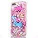 Produktbild iPhone 7 Plus Hülle, Chreey [Einhorn] Flüssig Treibsand Glitzer Pailletten Transparent mit Bunt Muster Handyhülle Schutzhülle Hart Schale TPU Silikon Bumper Case Weiche Rand [Rosa]