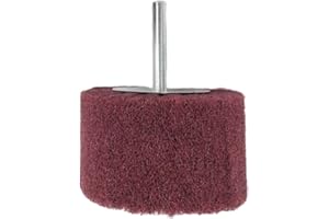 BOKIOESDE Almohadilla de pulido de cabeza de molienda de fibra, abrasivo con mango, cepillo de pulido, lijadora de rueda de aleta, accesorios duraderos, herramientas, 40×25×6mm largo