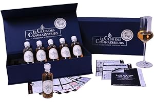 LE CLUB DES CONNAISSEURS DEGUSTATION DE SPIRITUEUX Coffret Dégustation Initiation Whisky 6 x 40ml - En Solo Ou En Duo - Coffret Cadeau Homme