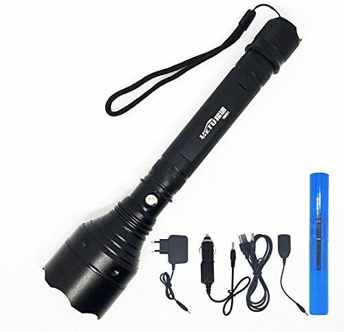 Long distance Torch Lights, 1500 meters super light rechargeable searchlight, ultra bright outdoor home self-defense explosion-proof flashlight