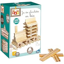 BeToys-Betoys-114059-Jeu 200 Planchettes, 114059, Bois Naturel