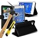 Produktbild i-Tronixs (schwarz) Sony Xperia Z3+ Hülle Fall hulle, Schutzhülle case [/ Z3 Plus / Z4 / Sony E6553 / Z3 + dual / Plus / E6533] Case Premium Qualität Book PU-Leder-Mappen-Schlag mit Kredit- / Bankkarte Slot-Kasten-Haut-Abdeckung mit LCD-Display Schutzfolie, Poliertuch und Mini-versenkbaren Stylus Pen